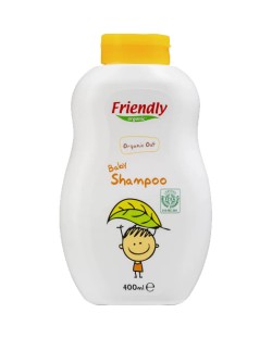 Бебешки шампоан с органичен овес Friendly Organic, 400 ml