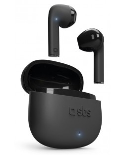 Безжични слушалки SBS - One Color, TWS, черни