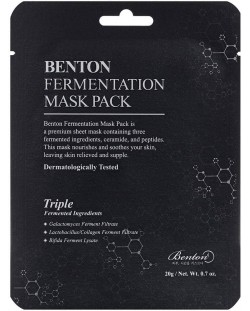 Benton Fermentation Лист маска за лице, 20 g