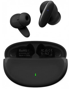 Безжични слушалки ProMate - Lush, TWS, черни