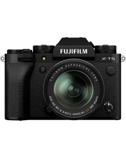 Безогледален фотоапарат Fujifilm - X-T5, 18-55mm, Black