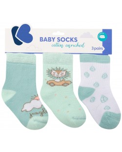 Бебешки термо чорапи KikkaBoo - 1-2 години, 3 броя, Jungle King