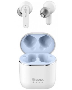 Безжични слушалки Boya - BY-AP4-W, TWS, бели