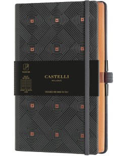 Бележник Castelli Copper & Gold - Maya Copper, 13 x 21 cm, линиран