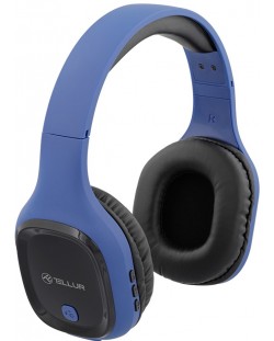 Безжични слушалки с микрофон Tellur - Pulse, сини