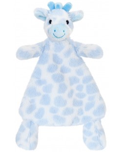 Бебешкa играчка Keel Toys - Жирафче за гушкане, 25 cm, синьо
