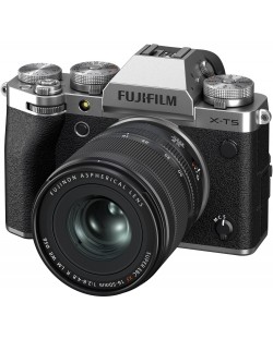 Безогледален фотоапарат Fujifilm - X-T5, XF 16-50 mm, f/2.8-4.8, Silver