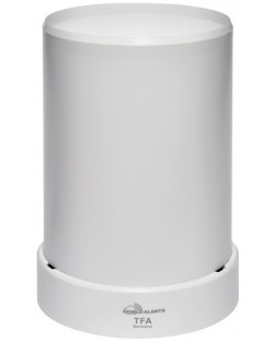 Безжичен електронен дъждомер TFA - WEATHER HUB, бял
