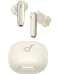 Безжични слушалки Anker - Soundcore P40i, ANC, TWS, бели