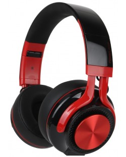 Безжични слушалки PowerLocus - P3, черни/червени