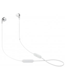 Безжични слушалки с микрофон JBL - Tune 215BT, бели/сребристи