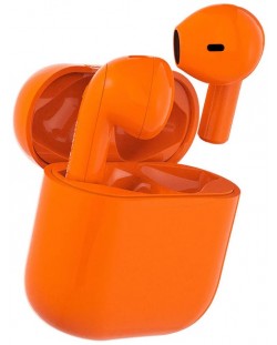 Безжични слушалки Happy Plugs - Joy, TWS, оранжеви