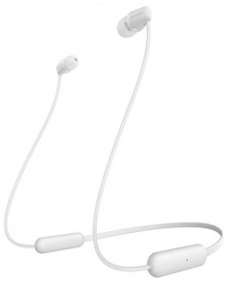 Безжични слушалки с микрофон Sony - WI-C200, бели