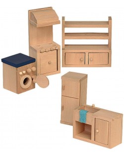 Комплект мини мебели от дърво Beluga - Кухня