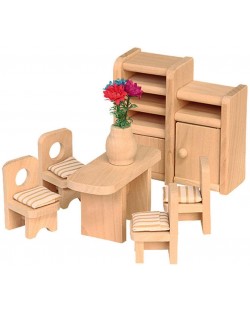 Комплект мини мебели от дърво Beluga - Трапезария