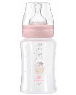Бебешко шише KikkaBoo Hippo Dreams - РР, 240 ml, розово