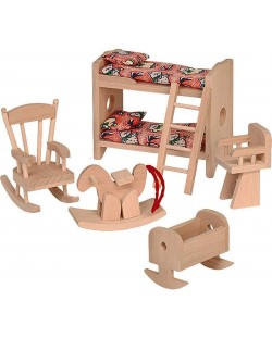 Комплект мини мебели от дърво Beluga - Детска стая