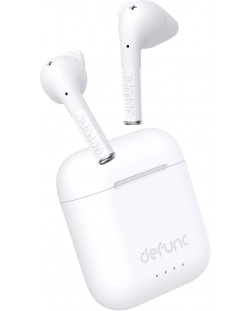 Безжични слушалки Defunc - TRUE TALK, TWS, бели