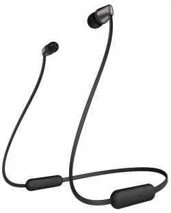 Безжични слушалки с микрофон Sony - WI-C310, черни