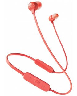 Безжични слушалки JBL - Tune 115BT, червени