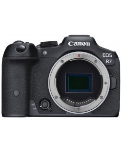 Безогледален фотоапарат Canon - EOS R7, Black