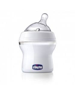 Бебешко шише Chicco - Natural Feeling, силиконов биберон, 1 капка, 150 ml