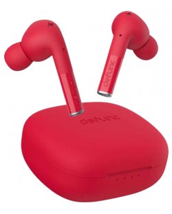 Безжични слушалки Defunc - True Entertainment, TWS, червени