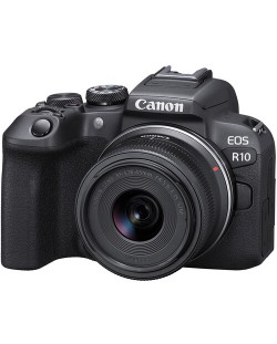 Безогледален фотоапарат Canon - EOS R10, RF-S 18-45 IS STM, Black