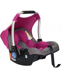 Детско столче за кола Bebino - Bebe Plus, розово и сиво, до 13 kg