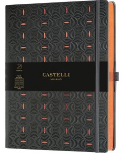 Бележник Castelli Copper & Gold - Rice Grain Copper, 19 x 25 cm, линиран