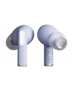 Безжични слушалки Sudio - A1 Pro, TWS, ANC, лилави
