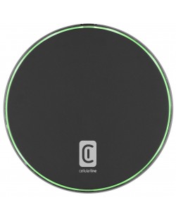 Безжично зарядно Cellularline - Fast Pad, 15W, черно