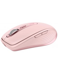 Мишка  Logitech - MX Anywhere 3, лазерна, безжична, розова