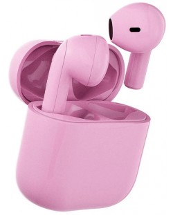 Безжични слушалки Happy Plugs - Joy, TWS, розови