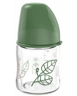 Бебешко шише за момче NIP Green - Cherry, Flow S, 120 ml