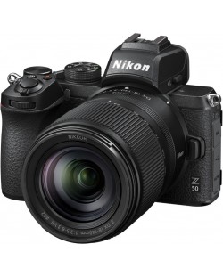 Безогледален фотоапарат Nikon - Z50, Nikkor Z DX 18-140mm, Black