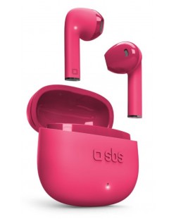 Безжични слушалки SBS - One Color, TWS, розови