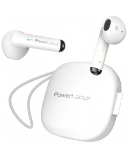 Безжични слушалки PowerLocus - PLX1, TWS, бели