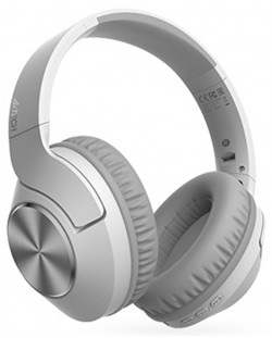 Безжични слушалки с микрофон A4tech - BH300, бели/сиви