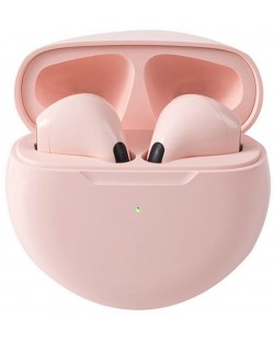 Безжични слушалки Moye - Aurras 2, TWS, розови