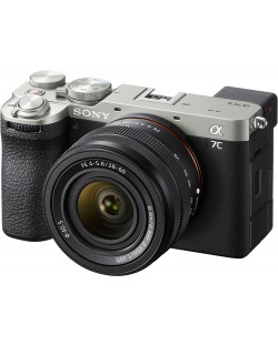 Безогледален фотоапарат Sony - A7C II, FE 28-60mm, f/4-5.6, Silver