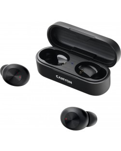 Безжични слушалки Canyon - TWS-1, черни