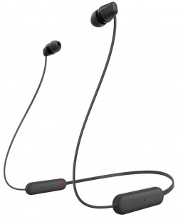 Безжични слушалки с микрофон Sony - WI-C100, черни