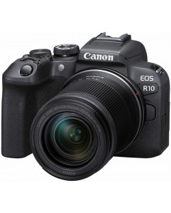 Безогледален фотоапарат Canon - EOS R10, RF-S 18-150, IS STM, Black