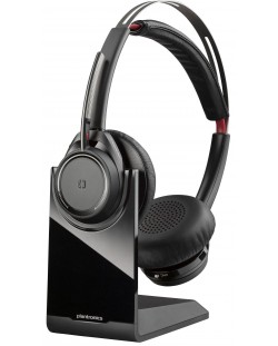 Безжични слушалки Plantronics - Voyager Focus UC USB-C, ANC, черни