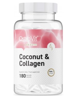 Beauty Coconut & Collagen, 180 капсули, OstroVit