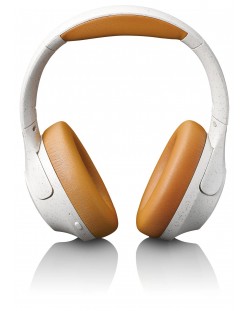 Безжични слушалки Lenco - HPB-830GY, ANC, сиви/оранжеви