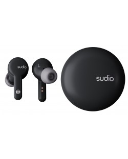 Безжични слушалки Sudio - A2, TWS, ANC, черни