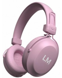Безжични слушалки с микрофон PowerLocus - Louise&Mann 5, розови