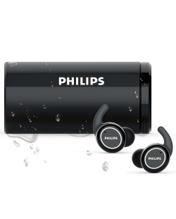 Безжични слушалки Philips - ActionFit TAST702BK, черни